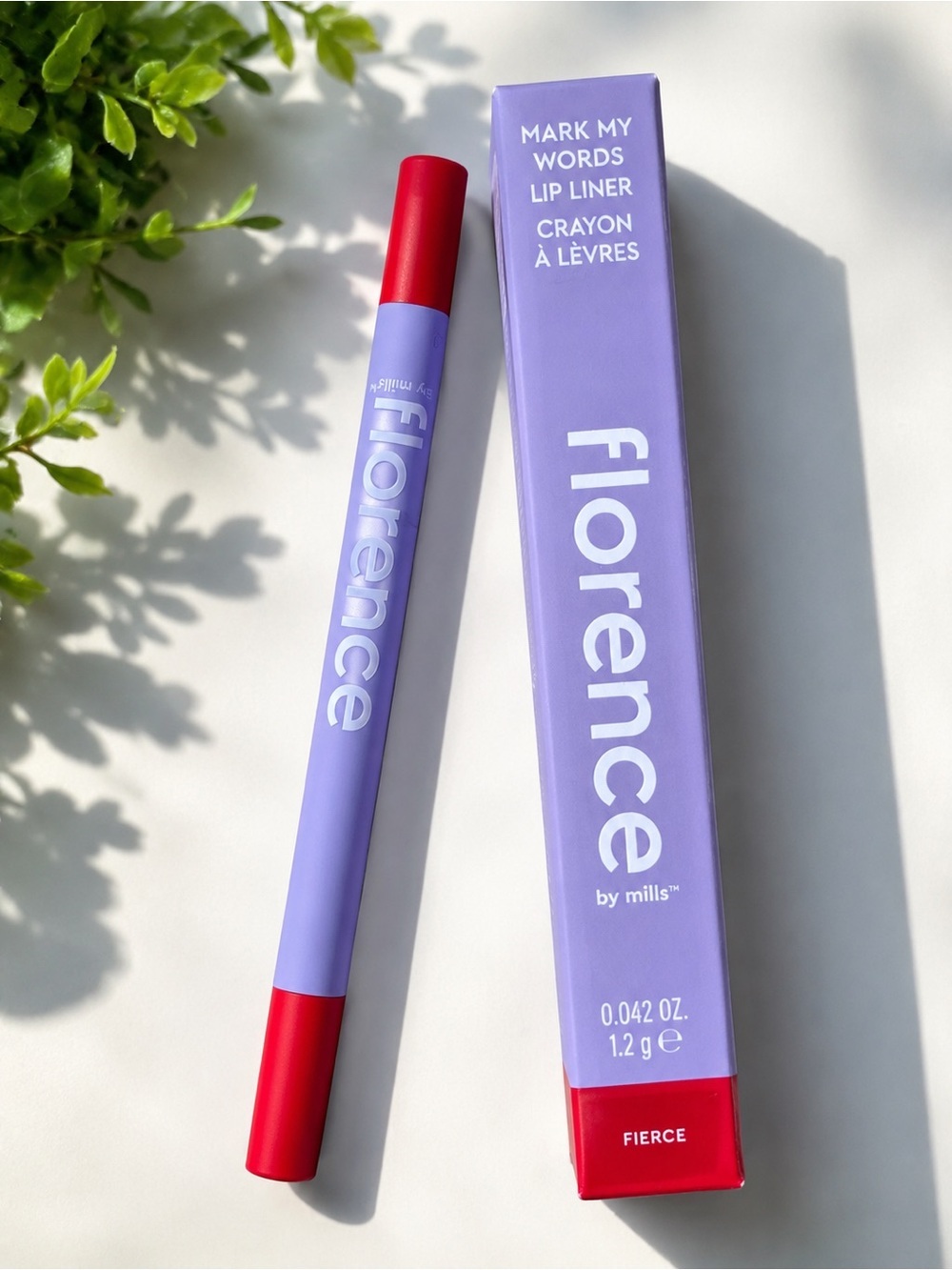 Florence by Mills Mark My Words Lip Liner Crayon – Fierce (0.042 oz / 1.2 g